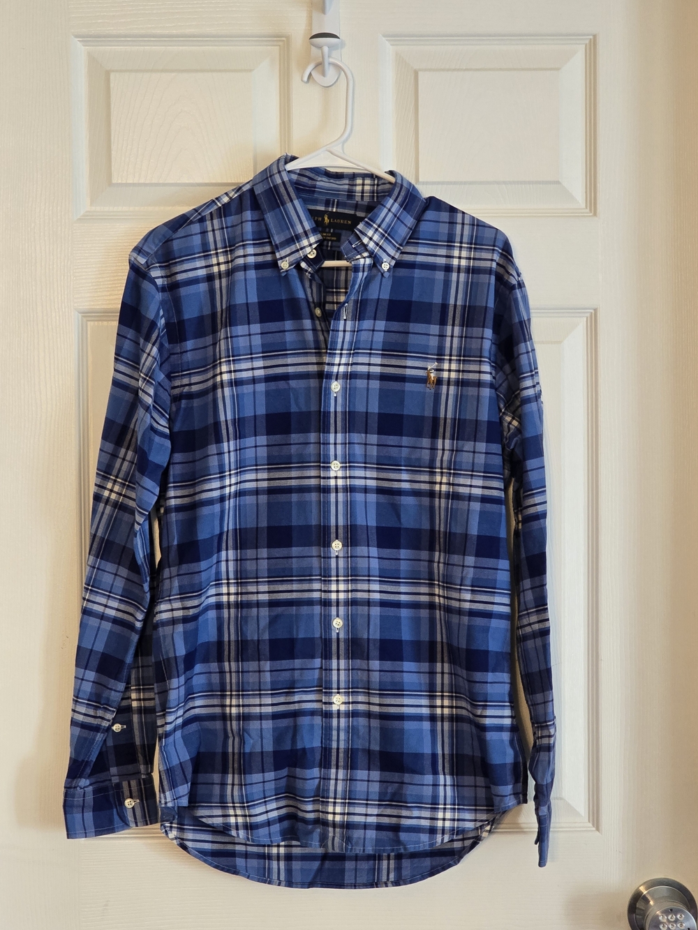 NWOT Polo by Ralph Lauren Blue Plaid Button-Down Shirt